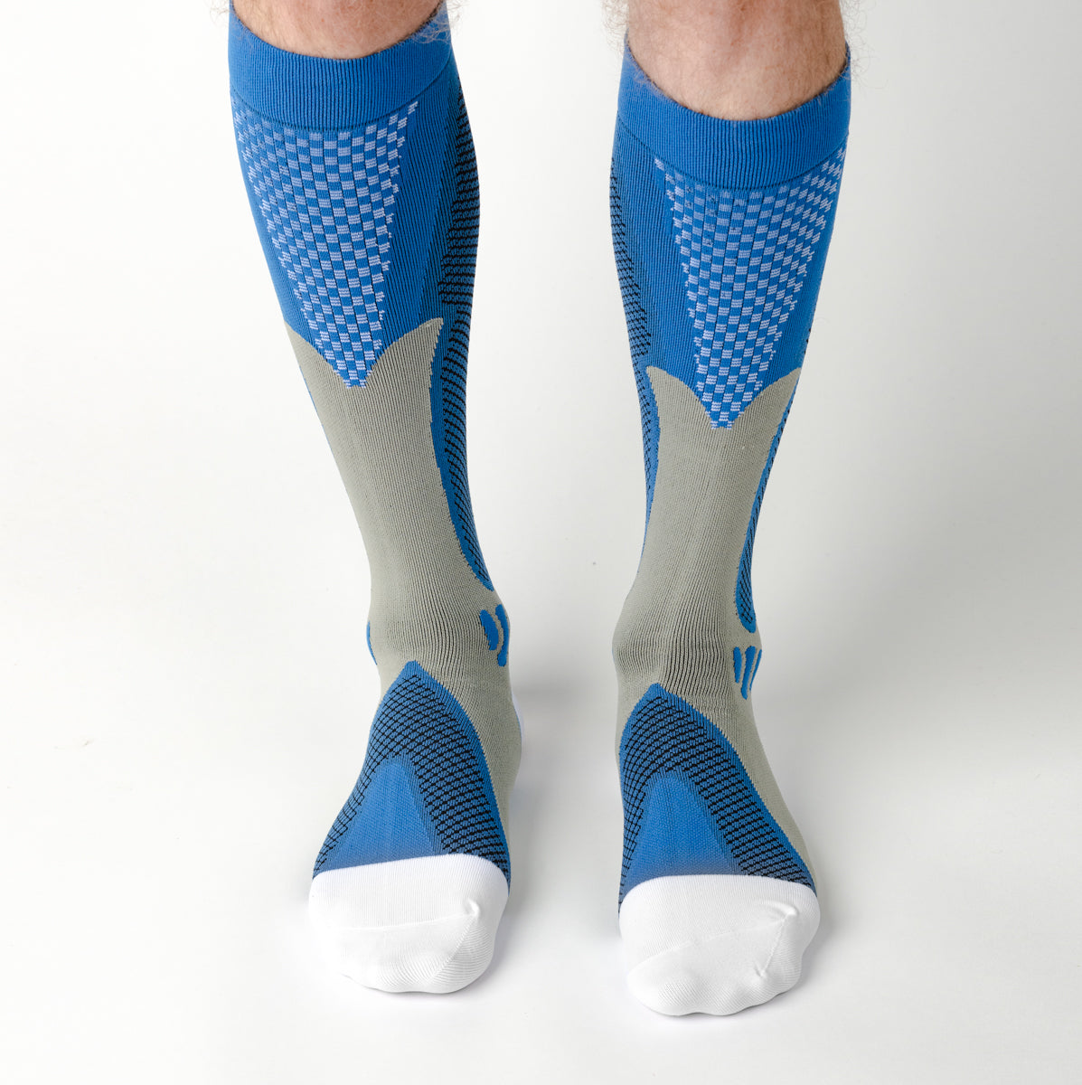Active Blue Compression Socks