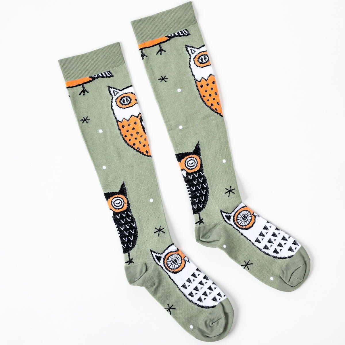 Cozy Owls Compression Socks - TheraWear