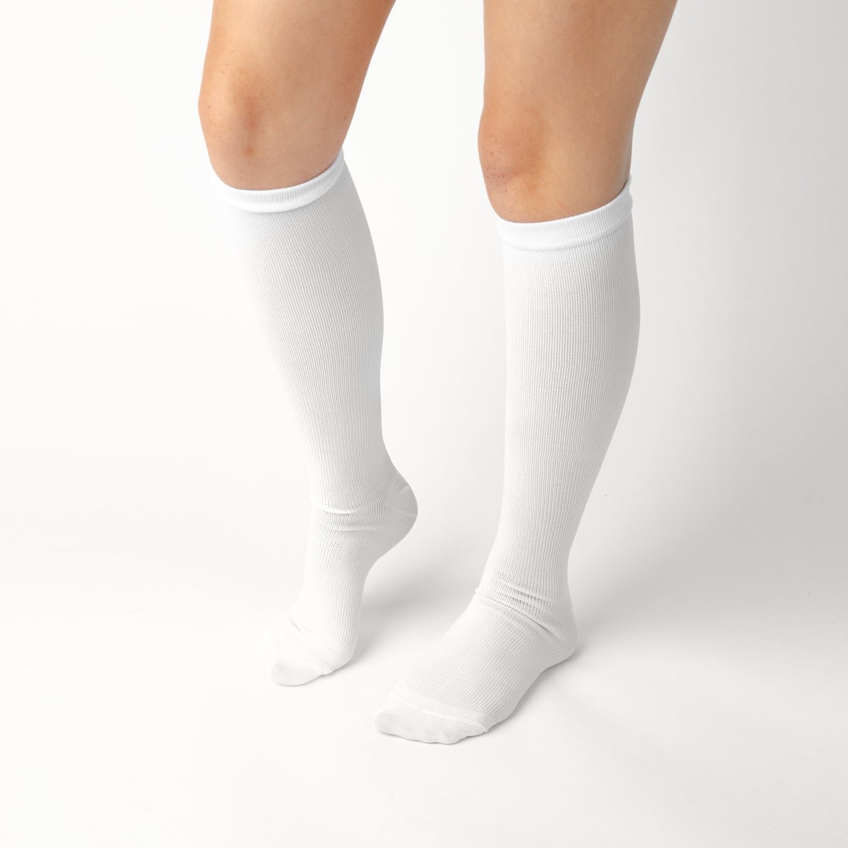 White Compression Socks - TheraWear