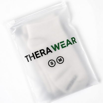 Bamboo Ankle Compression Socks - White