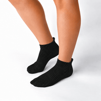 Bamboo Ankle Compression Socks - Black