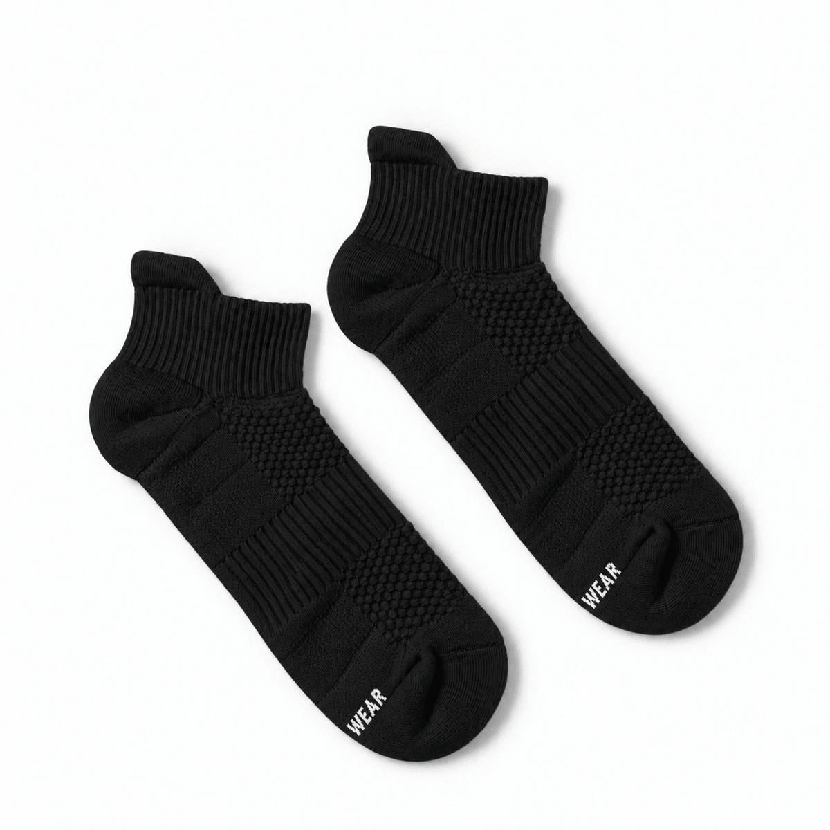 Bamboo Ankle Compression Socks - Black - TheraWear