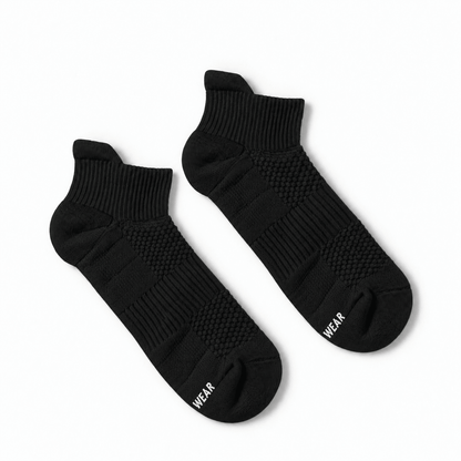Bamboo Ankle Compression Socks - Black - TheraWear