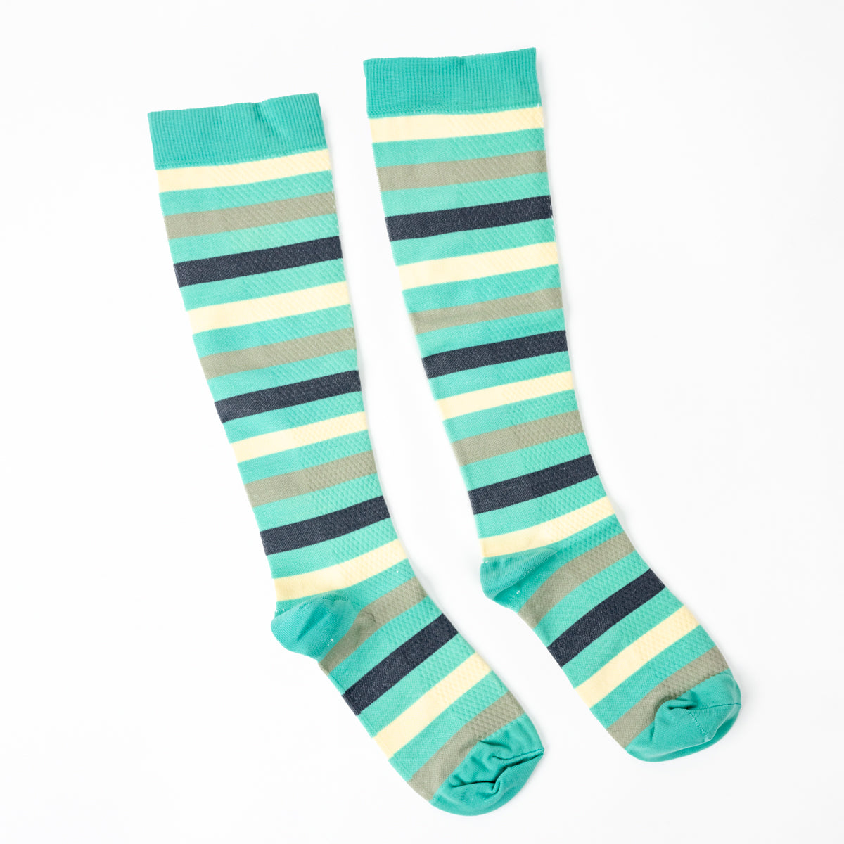 Blue Striped Compression Socks