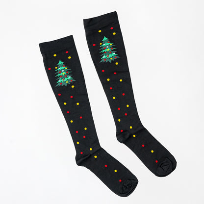 Christmas Lights Compression Socks