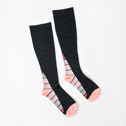 Retro Pink Compression Socks