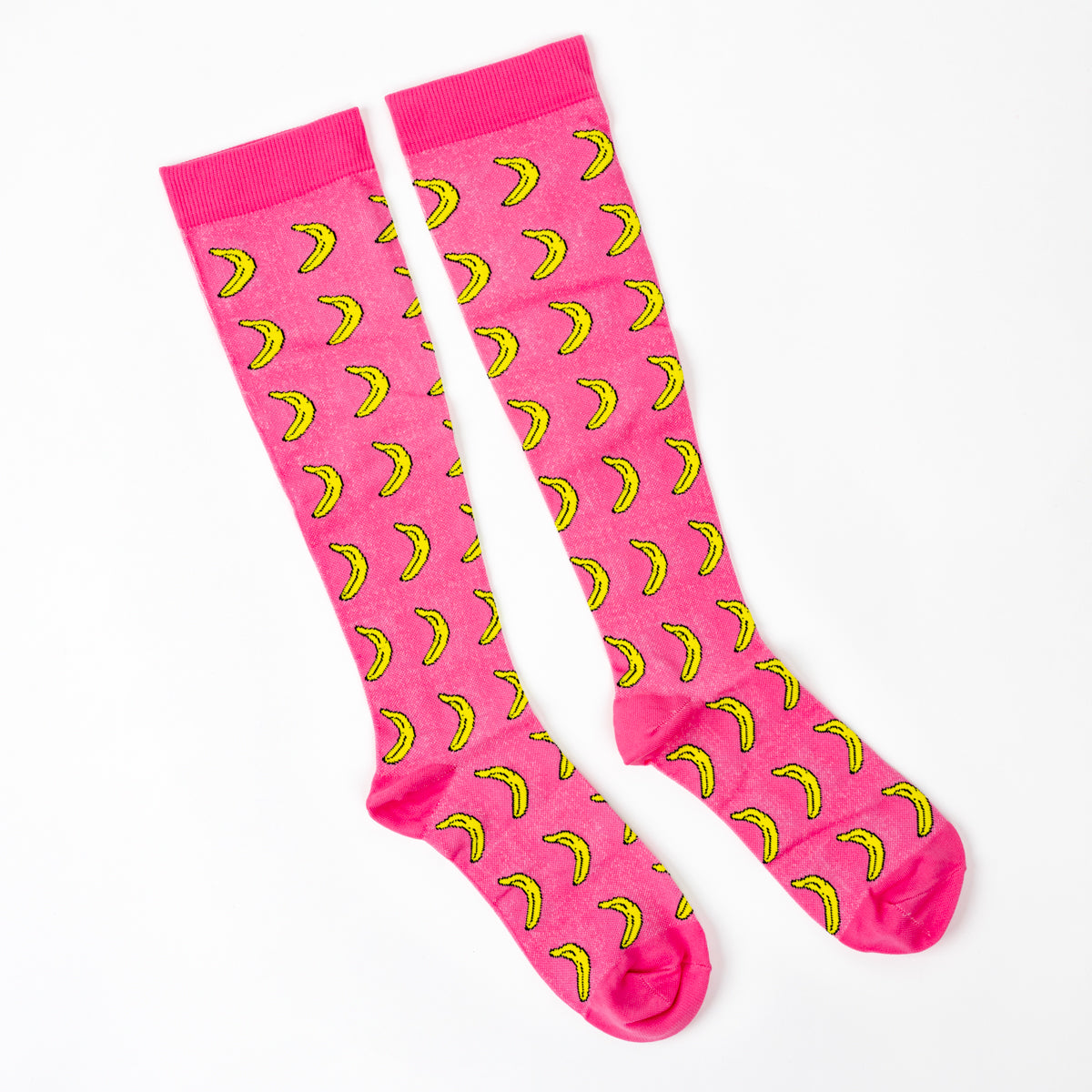 Pink Banana Compression Socks