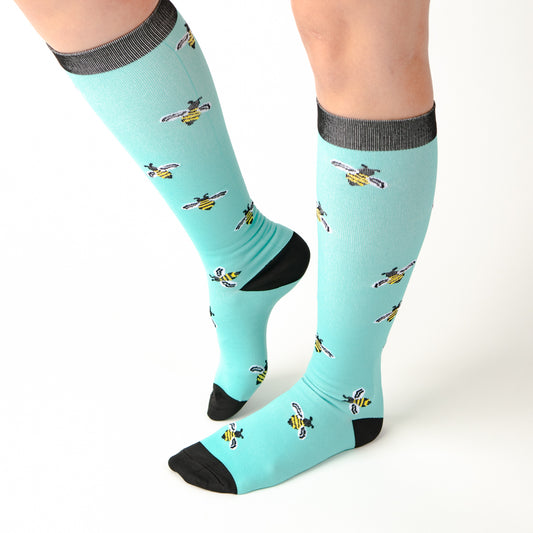 Bee Party Compression Socks