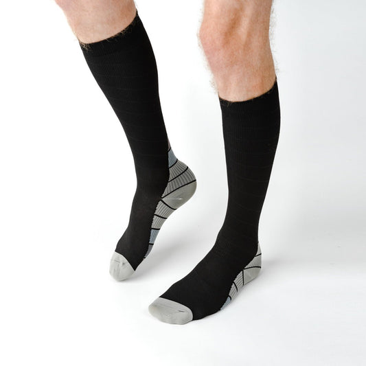 Retro Grey Compression Socks - TheraWear
